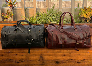 Equipaje de noche de piel de vaca personalizado, bolso de lona de fin de semana de cuero de grano completo con compartimento para zapatos, bolso de viaje de cuero genuino para hombre - Product Image 4