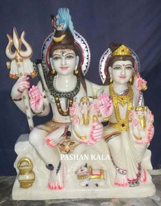 Makrana-estatua de mármol Shiv Pravati - Product Image 6
