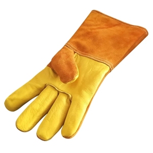 Guantes de Seguridad Resistentes al Calor de Cuero, 10 Pulgadas, Puño Recto, Protección Contra el Calor, Duraderos, Textura Suave, Dedos Antideslizantes - Product Image 2