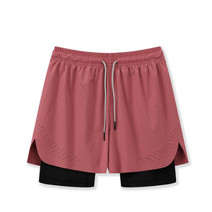 Pantalones Cortos Deportivos de Compresión 2 en 1 para Hombre, con Logotipo Frontal Personalizado, para Boxeo, Running, Entrenamiento Atlético y Fitness, 100% Algodón Transpirable - Product Image 6