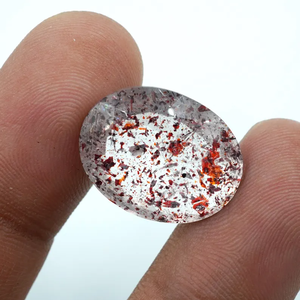 Piedra Preciosa Natural Transparente Super Seven de Corte Ovalado de 16.20 Quilates (20x15.5x8mm) Marca HAYAAT GEMS para la Fabricación de Joyas - Product Image 3