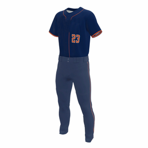 ชุดเสื้อเบสบอลแบบสั่งทำพิเศษพร้อมกางเกงขาสั้น ปักลายแบบ Sublimation ติดกระดุมทั้งตัว ระบายอากาศได้ดี เหมาะสำหรับการฝึกซ้อม  ผู้ผลิตชุดยูนิฟอร์ม  ขั้นต่ำในการสั่งซื้อน้อย - Product Image 5