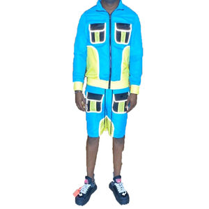 Survêtements de sport pour hommes avec logo personnalisé, imperméables, légers, coupe-vent, ensemble de survêtements de sport pour l'extérieur - Product Image 1
