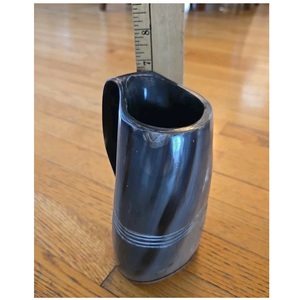 Mug à boire en corne naturelle, fait main, style Viking, tasse à bière en corne d'animal polie, vaisselle en corne pour fête, mariage, cadeau - Product Image 3