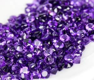 Achat en gros d'améthyste naturelle de qualité supérieure, pierres précieuses facettées en vrac pour la fabrication de bijoux, certifiées par un tiers, haute qualité par carat - Product Image 3