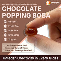 Boba chocolatée effervescente, ingrédients pour bubble tea, faciles à préparer pour les mocktails, pour les boissons des cafés, haute qualité, fabriqué à Taïwan