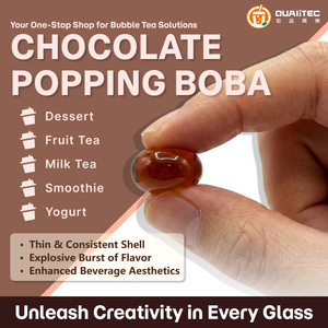 Boba chocolatée effervescente, ingrédients pour bubble tea, faciles à préparer pour les mocktails, pour les boissons des cafés, haute qualité, fabriqué à Taïwan - Product Image 2