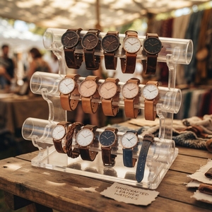 Premium Acrylic Watch Display Stand Clear Display Holder <b>for</b> Smartwatch Wristwatch Jewellery Retail Showcase - Product Image 2