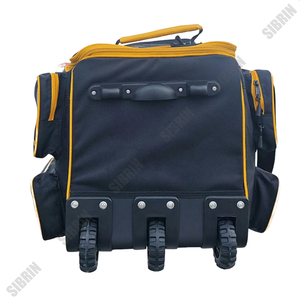 Sac de cricket SIBRIN Premium avec roulettes, grande capacité, tissu résistant à l'eau pour battes, protections et équipement sportif - Product Image 4