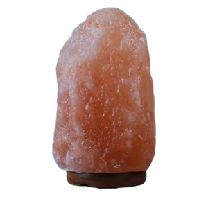 Lampe de sel de l'Himalaya de haute qualité, lampe de sel miniature naturelle de l'Himalaya avec base en bois pour la décoration de la pièce, sculptée à la main - Product Image 6