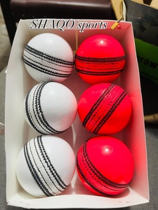 TOP QUALITY CRICKET BALLS COLOR PINK WHITE <b>RED</b> ALL SIZES OFFER - Product Image 2