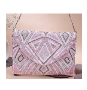 Plage été soirée Shopping toile sac à bandoulière bohème femmes sac de messager de l'Inde Afghani sac à bandoulière plage sacs à main - Product Image 6