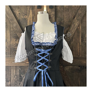 Oktoberfest Dress Women's German Dirndl Dress Costumes For Bavarian Oktoberfest Carnival <b>Halloween</b> - Product Image 2