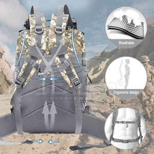 Sac à dos tactique durable à faible MOQ, meilleur prix, avec cadre interne, fermeture éclair, imperméable, grande capacité, compartiments de rangement à accès facile - Product Image 5