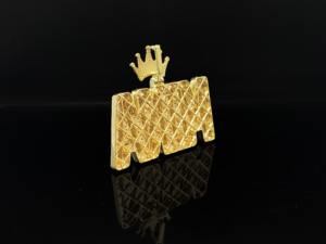 Pendentif Breloque Hip Hop Diamant Million Dollar Ice Legacy en Argent Tibétain et Acier Inoxydable Plaqué Argent, Bijou Unisexe Tendance, Cadeau - Product Image 2