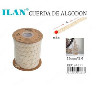 Cuerda de algodón Ilan de 16 mm y 2 m para manualidades y decoración - Product Image 3