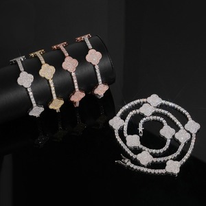 Lab Grown Diamond <b>Charm</b> <b>Bracelet</b> In 925 Sterling <b>Silver</b> With Round Brilliant Cut Micro Insert Gold Rhodium Rose Gold Plated - Product Image 3