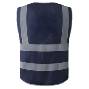 Gilet de sécurité respirant à ajustement réglable certifié CE, haute visibilité, vêtements de travail réfléchissants, construction durable et légère pour la route - Product Image 2