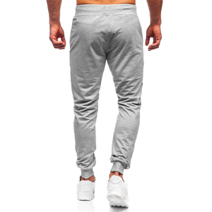 Mid Waist Autumn Casual Canvas Distressed Fleece Lining Straight <b>Trouser</b> Men Work Pants Outdoor Jogging Breathable Drawstring - Product Image 3