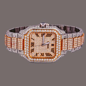 RB Gems joyería de lujo Moissanite reloj mecánico LGD diamantes con Iced Out Hip Hop único reloj de pulsera hombres para hombres Unisex - Product Image 1