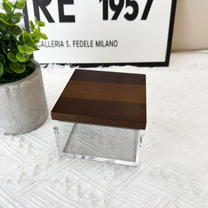 Caja de Dulces PearlTimber Aura, Organizador de Dulces de Acrílico con Incrustaciones de Madera y Madreperla Hecho a Mano para Decoración de Ramadán Iftar y Eid - Product Image 6