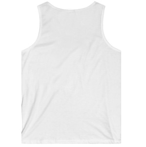 Débardeur côtelé blanc 100 % personnalisé pour homme, coupe ajustée, col ras du cou, en coton, avec impression de logo sur mesure, vente en gros - Product Image 5