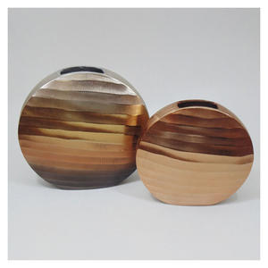 Vase à fleurs élégant en verre Art Déco, écologique, avec couleur et taille personnalisées pour la maison, le bureau, l'hôtel, la décoration Diwali - Product Image 1