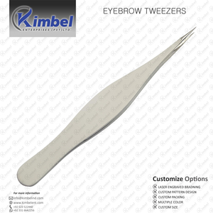 Pince à épiler professionnelle en acier inoxydable faite à la main, anti-électricité statique, pointue pour sourcils, épilation des poils incarnés et points noirs - Product Image 6
