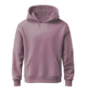 Sweat-shirt à capuche pour homme, hiver, manches longues, tissu respirant, design avec poche, pull-over, couleur unie, écologique, service OEM - Product Image 1