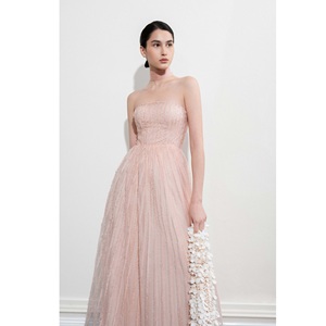 Robes Élégantes pour Femmes ODM CELESTIAL STRIPES GOWN DRESS Coupe A-line Bustier Vente en Gros Support ODM Robes Femme en Gros - Product Image 4