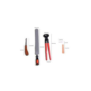 Farrier Rasp File and Hoof Nipper <b>Set</b> with Wooden Handle Reusable Horse Use Made in Pakistan Includes Tool Bag - Product Image 6