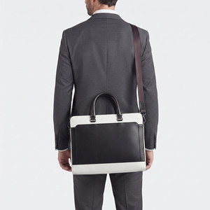 Men Leather Business Messenger Laptop <b>Bag</b> Men Leather Laptop <b>Bag</b> with Pockets Men Leather Laptop <b>Bag</b> with Shoulder Strap - Product Image 2