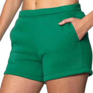 <b>Womens</b> Folded Hem Sweat <b>Shorts</b> Elastic Waist Side Pockets Relaxed Fit <b>Short</b> Length Casual Custom Wholesale Manufacturer Supplier - Product Image 3