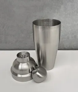 Heavy Duty Stainless Steel Cocktail Shaker with <b>Measuring</b> Cap & Strainer Rust-Resistant Martini Mixer for Home Bar Accessories - Product Image 3