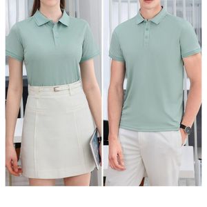 Camiseta Polo Unisex con Logotipo Personalizado, 100% Algodón, Transpirable, Manga Corta, para Golf, Venta al Por Mayor - Product Image 2