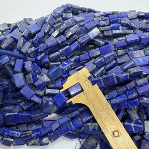 Perles de pierres précieuses naturelles en lapis-lazuli, forme roulée, 10-15 mm, brin de 16 pouces, fabricant, fournisseur, vente en gros, perles pour la fabrication de bijoux - Product Image 1