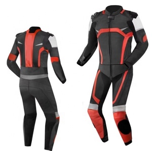 Customized Logo <b>Top</b> Quality Windproof Motorbike Suit Comfortable Motorbike Suit Heavy Leather Motorbike Suit - Product Image 6
