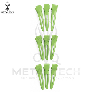 สินค้ามาใหม่ ชุดอุปกรณ์ต่อผมสีพาสเทลเขียวแบบกำหนดเอง คีมเคลือบพลาสติก เข็มเกี่ยวผม ชุดคลิปหนีบผม - Product Image 6