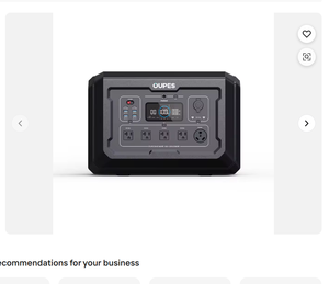 Station d'alimentation portable OU_PES la plus vendue, 2048Wh, générateur solaire 3000Wh, prise AC 110V, ports DC, USB, batterie de secours 2500W - Product Image 1