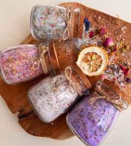 Cristaux de sel de l'Himalaya à la lavande naturelle de qualité supérieure, sculptés avec de l'huile parfumée, relaxation profonde, soin apaisant pour le corps, soin spa - Product Image 4