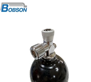 กระบอกแก๊สอะลูมิเนียมไร้รอยต่อขวด3000PSI เพนท์บอลเติมได้สำหรับสนามเกม - Product Image 4