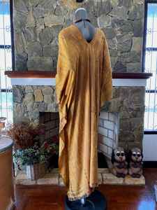 Robe Kaftan en Rayonne Shibori Bleach Tie Dye Style Japonais Grande Taille pour la Plage et les Loisirs - Product Image 2