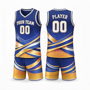 Meilleures ventes : Ensemble d'uniformes de basketball pour hommes, personnalisés, de haute qualité, confortables, respirants, grande taille, séchage rapide - Product Image 4