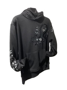 Sweat-shirt gris pour homme, imprimé serpent, design animalier, streetwear décontracté, coupe classique, poche avec logo sur le devant, vêtement d'automne - Product Image 5