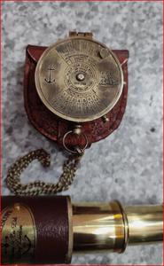 ALFA-NAUTICAL - Telescopio Náutico Vintage, Brújula de Latón Hecha a Mano, Estilo Antiguo, Diseño Costero, Decoración de Escritorio, Regalo para el Hogar u Oficina - Product Image 4