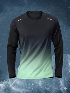 เสื้อยืดแขนยาวผู้ชายแบบลำลองพิมพ์ลาย Dry-Fit ปี 2026 ระบายอากาศได้ดี เหมาะสำหรับออกกำลังกาย วิ่ง และฝึกซ้อม - Product Image 3