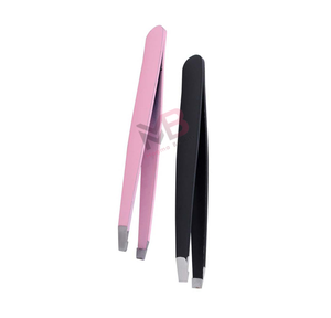 Pince à épiler pour sourcils et cils, outil de beauté pour l'épilation, en acier inoxydable, outil de maquillage à pointe inclinée, certifié CE - Product Image 6