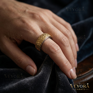 Anillo de Plata de Ley 925 con Diseño de Escamas de Dragón, Joyería Protectora de Lujo - Product Image 2