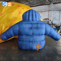 Modèle de veste gonflable géante publicitaire, modèle de vêtements gonflables personnalisés pour la publicité