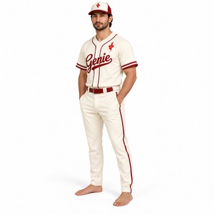 Technologie d'évacuation de l'humidité, tissu doux et confortable, uniforme de baseball performant, kit sportif léger de qualité supérieure - Product Image 3